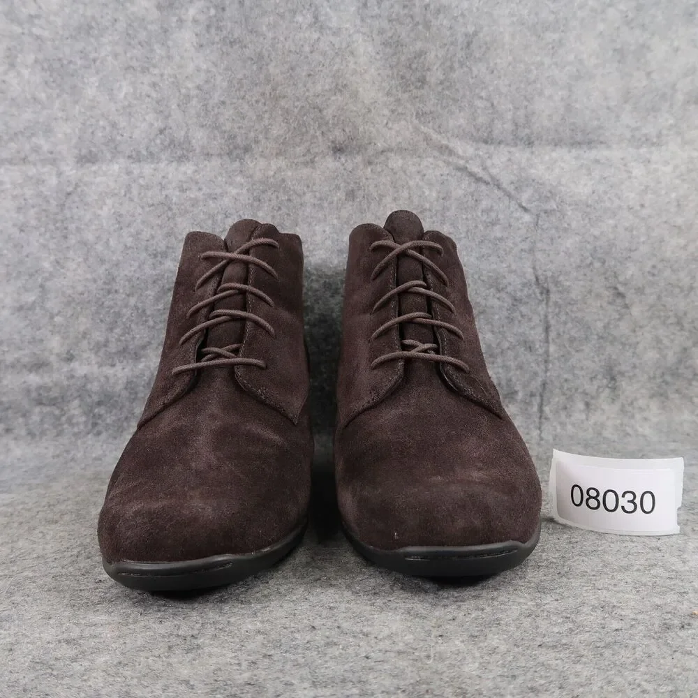 Clarks Shoes Womens 7.5 Bootie Fashion Desert Chukka Leather Lace Up Active Air